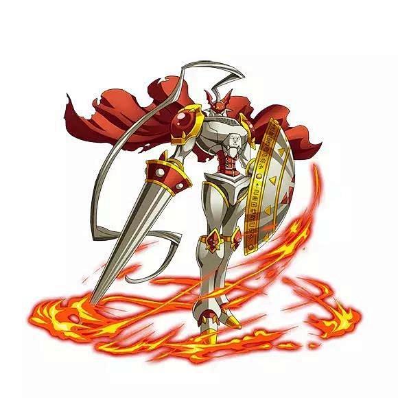 数码宝贝红莲骑士兽的四种形态