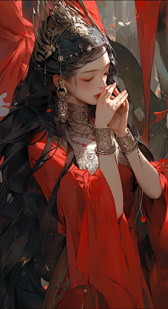 不画书采集到插画-古风人物