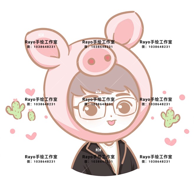 情侣手绘头像 手绘全家福 手绘卡通头像 ...