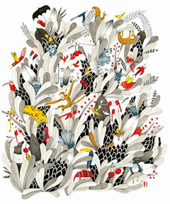 凡素Yile采集到felicita sala插画师