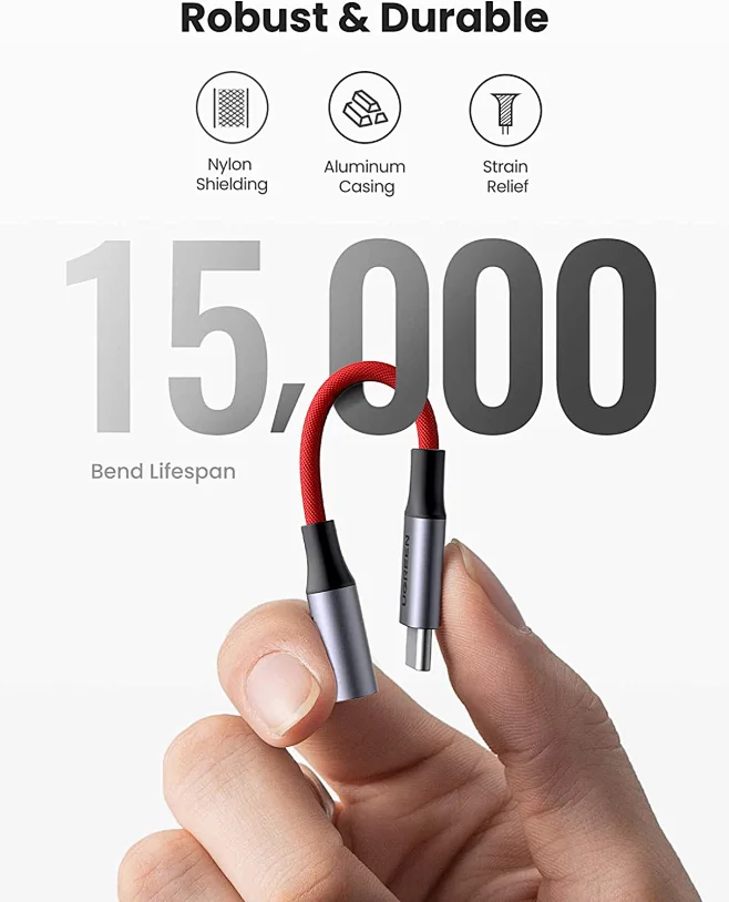 Adattatore Audio Type C A 3.5mm Hi-Fi Per Galaxy S22 Ultra, S21, S20+, S10 - Bianco