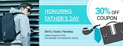 Brazil Father's Day Bag Man Wear Discount Promo Poster
