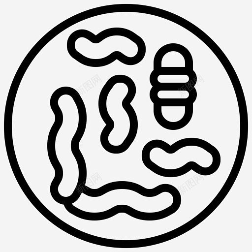 微生物细菌益生菌图标 设计图片 免费下载 页面网页 平面电商 创意素材