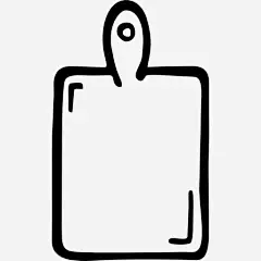 木板手绘的厨房工具图标 https://88ICON.com 工具 厨房 切割 板 木 厨房用具 手绘 手绘烹饪 工具和用具