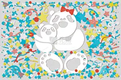 家庭,熊,母亲节,可爱的,女儿,白昼,父母,母亲,问候,爱