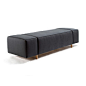 Upholstered benches-Waiting area benches-Seating-Box Wood Bench-Inno
