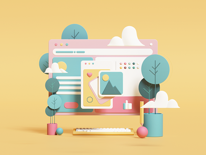 C4D UI 小场景