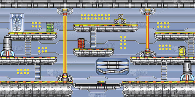 Tile Set Platform For Game 15