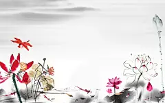 中国复古风水墨画电脑桌面壁纸下载