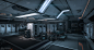 Mass Effect: Andromeda, jb banks : This is the Hyperion Locker Room showcased in the opening critical path mission I worked on for Mass Effect: Andromeda.  After an initial block in, Alex Dumas completed the layout using the assets I created and added som