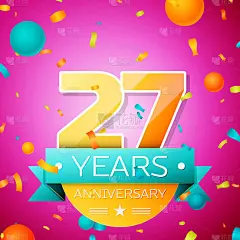 Realistic Twenty seven Years Anniversary Celebrati