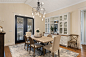 Inspiration for a large country medium tone wood floor, beige floor and shiplap ceiling kitchen/dining room combo remodel in Other with a standard fireplace