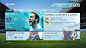 FIFA menu reskin on Behance