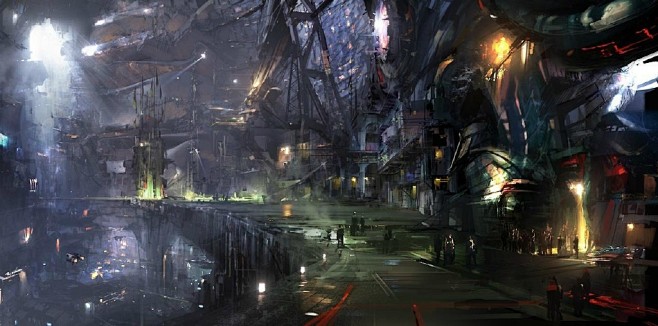 几张意境很足的#银河护卫队# 场景概念画...