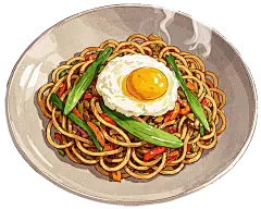 炒面  png  插画 手绘  鸡蛋炒面 食物 餐饮 饭