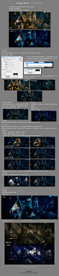 【Night Falls · 白天转黑夜教程】#教程# 适用于摄影后期/改图（不看艾特，有事评论~）依次为教程/效果图/对比图