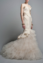 ruffled gown / zac posen