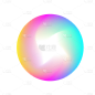 渐变几何装饰贴纸-png10