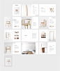 木质家具产品宣传册设计Indesign画册模板 DECASO Interior & Furniture Catalog插图(6)