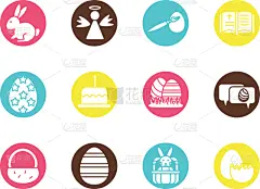 bundle easter set block icons