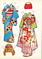 Kimono paper dolls: 