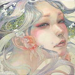 肖姗泓采集到日本插画家 平野実穂(Miho Hirano) 绘画作品