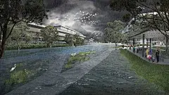 河道景观改造，不仅是重现场所的魅力更关乎人身安全！_Ponds : 对社区周边生态环境的修复将带来许多新的公园及湿地，改变河流与城市脉络分离的现状。它阐释了我们在面对洪水侵袭的同时，如何通过土地用途转型，水域协作治理以及动态解决方案制定等措施，将河流转变为更具适应力和可持续性…