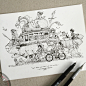 Sketchy Stories by Kerby Rosanes : KERBY ROSANES Freelance Illustrator | Manila, PH | Works with pens, multi liners and markers |...