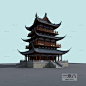 中式古建筑3D模型下载