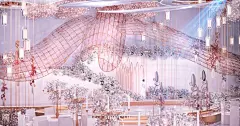 魔方婚礼手绘粉色SketchUp效果图-温州婚礼-DODOWED婚礼策划网