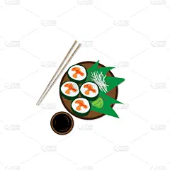 寿司,食品,餐馆,日本,生鱼片,插画,一个物体,传统,菜单,清新