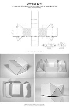 果冻妹V采集到设计素材✘包装盒/模切图/刀模图