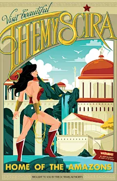 《神奇女侠》艺术海报 采集@GrayKam