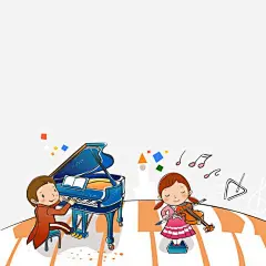 卡通儿童高清素材 儿童节插画 卡通儿童 学生 小孩子 音乐器具 元素 免抠png 设计图片 免费下载 页面网页 平面电商 创意素材