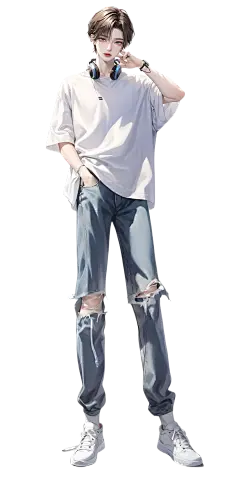 男生ai全身立绘 - 小红书