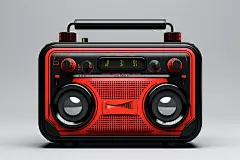 复古家电机器怀旧收音机录音机模型