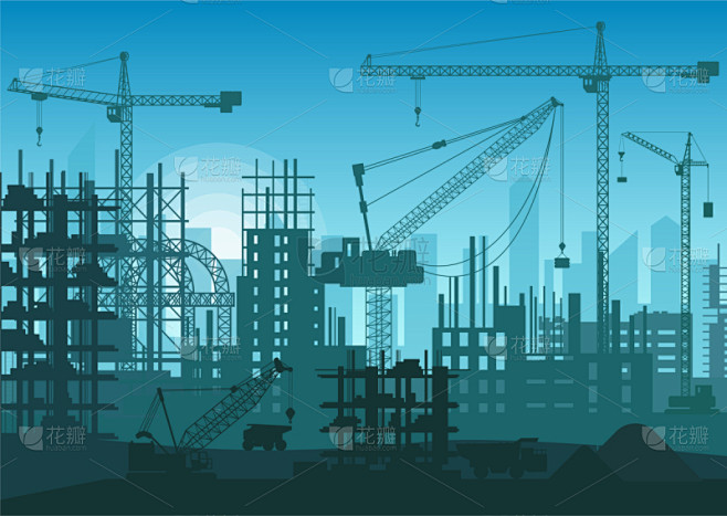 建筑业,蜘蛛网,建筑工地,城市天际线,商务,建筑外部,概念,房屋,城镇,摩天大楼