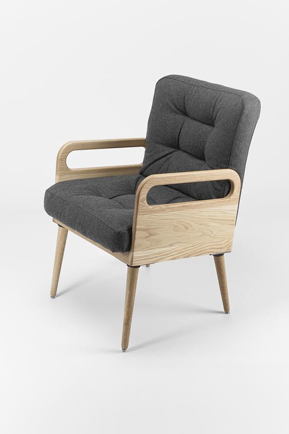 Wood Armchair on Beh...