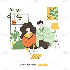 卡通,绘画插图,时间,家庭,矢量,寂寞,棋盘游戏,公寓,可爱的,女儿
