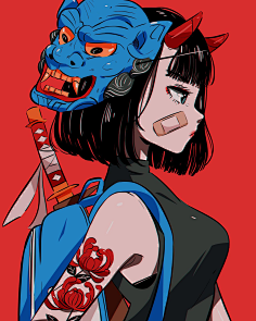 美术素材库采集到二次元漫画