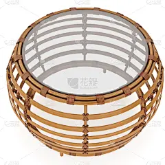 柳条,三维图形,插画,茶几,圆形,桌子,形状,木制,无人,玻璃