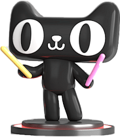 小米曼采集到卡通天猫