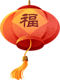 春节红色熊猫插画唯美节日中国风春彩色手绘插画图片