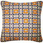 Nitin Goyal London - Rubik Silk Cushion Yellow Grey