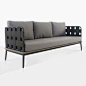 Space Patio Sectional Right Sofa (Fog) | Outdoor Furniture | Teak Warehouse