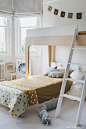 The Coolest Shared Rooms for Boys - Petit & Small : Recently we featured some gorgeous shared rooms for sisters.  Today it’s the turn of brothers. As special as a sisterly bond is, the bond shared by two brothers is just as strong.  And what can be mo
