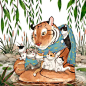 #云朵分享#猫与虎的生活。works by Grace J