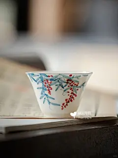 【青花手绘】紫藤思悠主人杯·套组 - 小红书