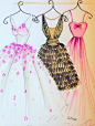 ORIGINAL Fashion Illustration-My Dresses by loveillustration on Etsy <a href="https://www.etsy.com/listing/209201190/original-fashion-illustration-my-dresses" rel="nofollow" target="_blank">www.etsy.com/...</a>