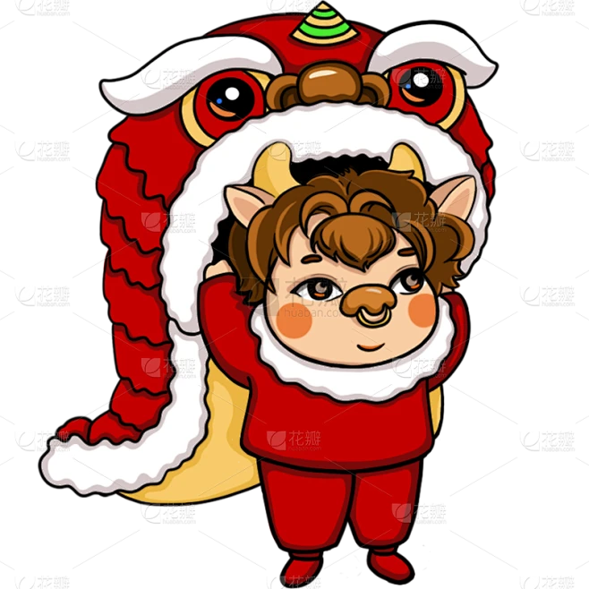 牛年春节元素主题素材